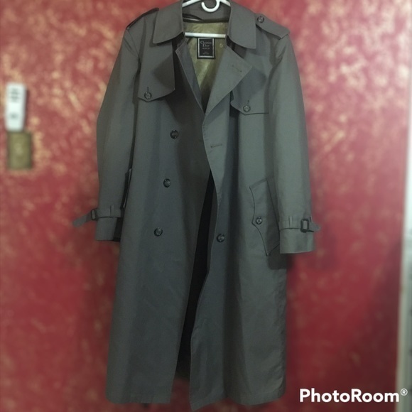 CHRISTIAN DIOR Men's Dark Academia Trench Coat Jacket 44R 44 - Picture 10 of 16